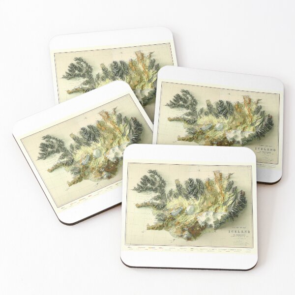 Item preview, 1901 Iceland Geologic Map 3D digitally-rendered designed and sold by ThinkAboutMaps.