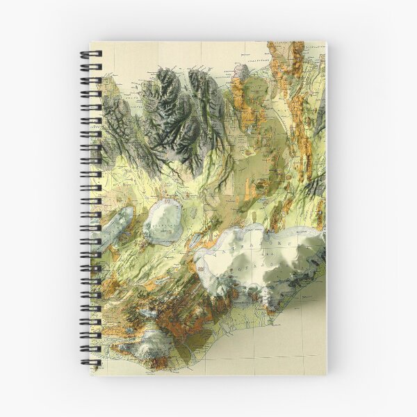 Item preview, 1901 Iceland Geologic Map 3D digitally-rendered designed and sold by ThinkAboutMaps.