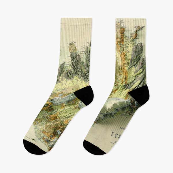 Item preview, 1901 Iceland Geologic Map 3D digitally-rendered designed and sold by ThinkAboutMaps.