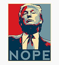 Lámina fotográfica Donald Trump "NOPE"