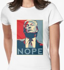 Donald Trump "NOPE" Women's Fitted T-Shirt
