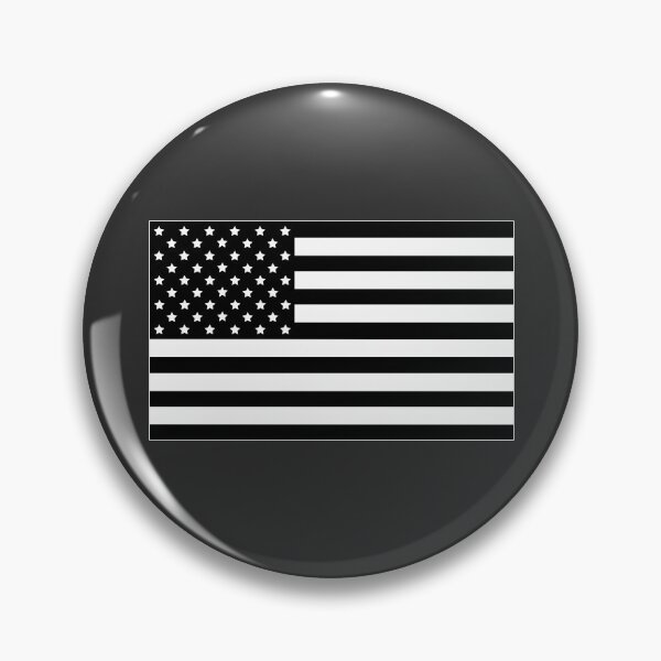 Aperçu de l'œuvre Drapeau américain noir et blanc créée et vendue par CM-PD.