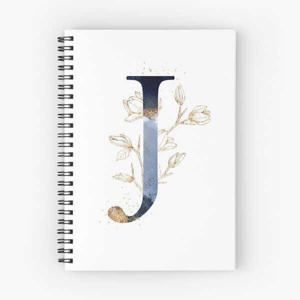 Item preview, Floral Initial Letter J, Monogram designed and sold by PinkLotusArt.