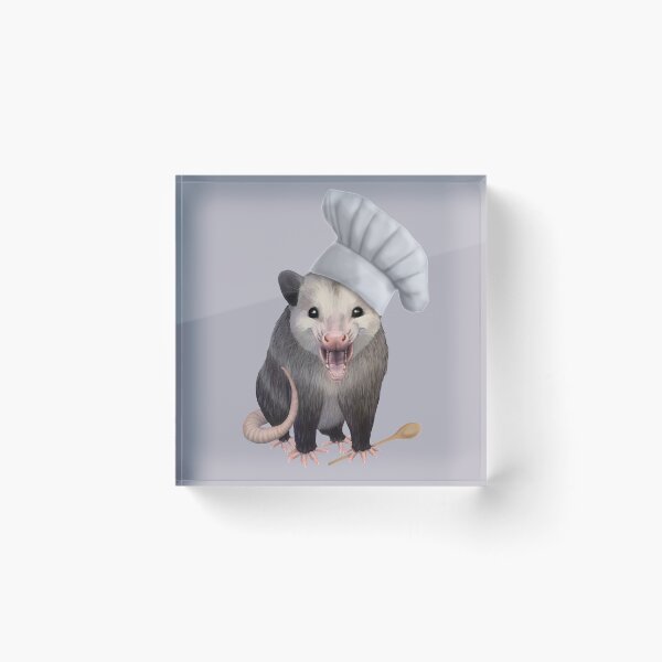 Item preview, Chef Opossum - cute possum in a chefs hat designed and sold by Mehu.
