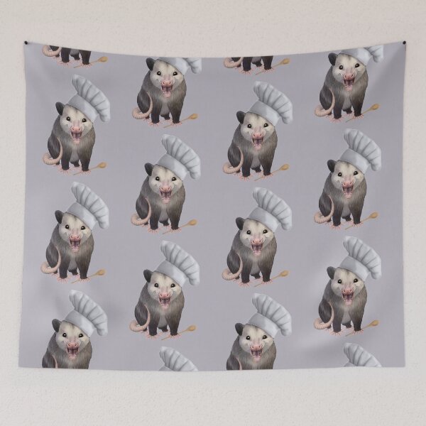 Item preview, Chef Opossum - cute possum in a chefs hat designed and sold by Mehu.