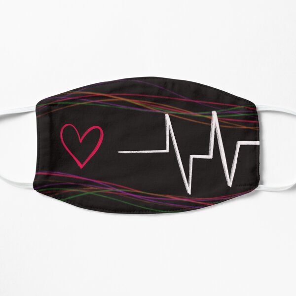 Life of a Heart Beat Flat Mask