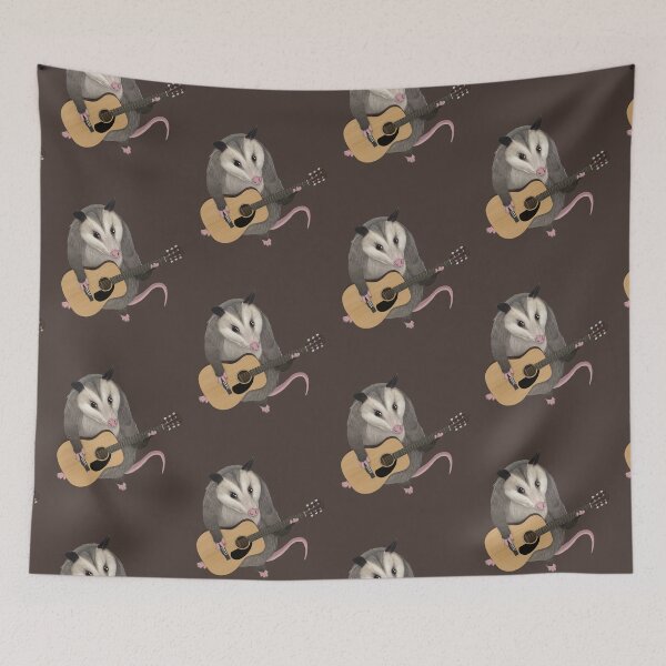 Item preview, Opossum playing the acoustic guitar - possum shirt designed and sold by Mehu.