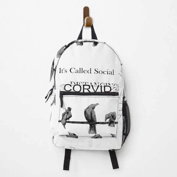 Item preview, "Corvid-19" Manténgase al día con las distancias sociales designed and sold by Camo Crow.