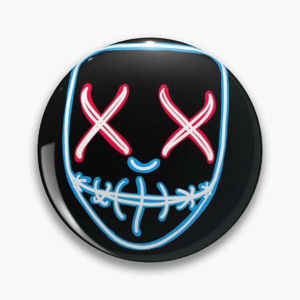 Item preview, neon mask designed and sold by SnazzyshopbyM.