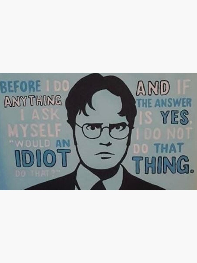 Dwight Schrute Sticker For Sale By Dambill Redbubble 