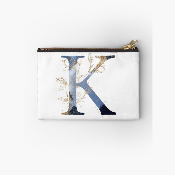 Aperçu de l'œuvre Lettre initiale florale K, monogramme créée et vendue par PinkLotusArt.