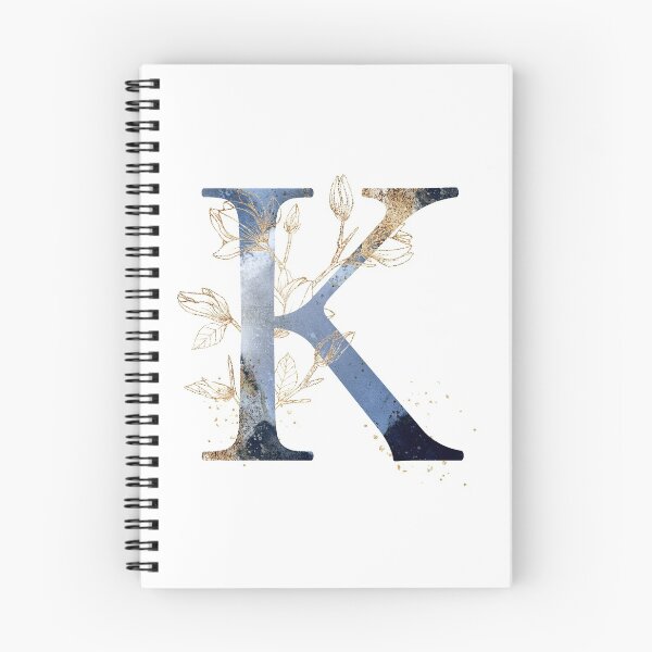 Item preview, Floral Initial Letter K, Monogram designed and sold by PinkLotusArt.