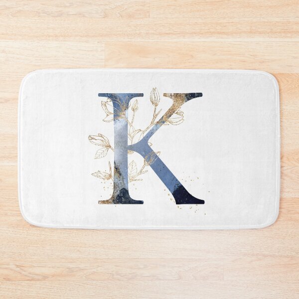 Item preview, Floral Initial Letter K, Monogram designed and sold by PinkLotusArt.
