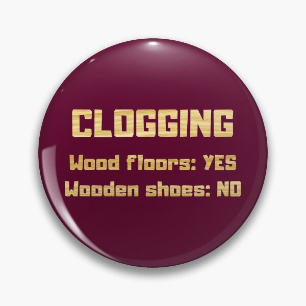 Item preview, Clogging wooden shoes no wood floors yes purple burgundy designed and sold by GrammarDance.