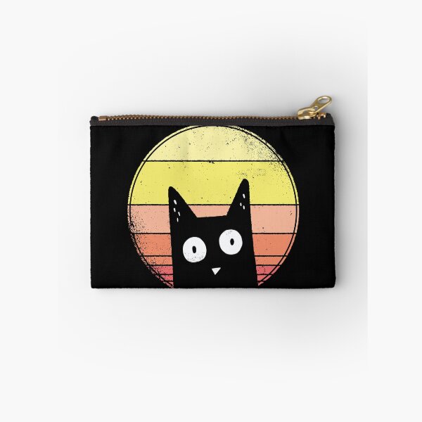 Item preview, Curious Black Cat with Retro Background designed and sold by CoolSilhouettes.