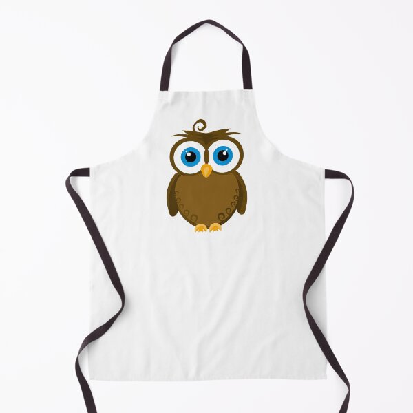 Item preview, Búho de ojos grandes marrón designed and sold by Cute and Funny Animal Art Designs.