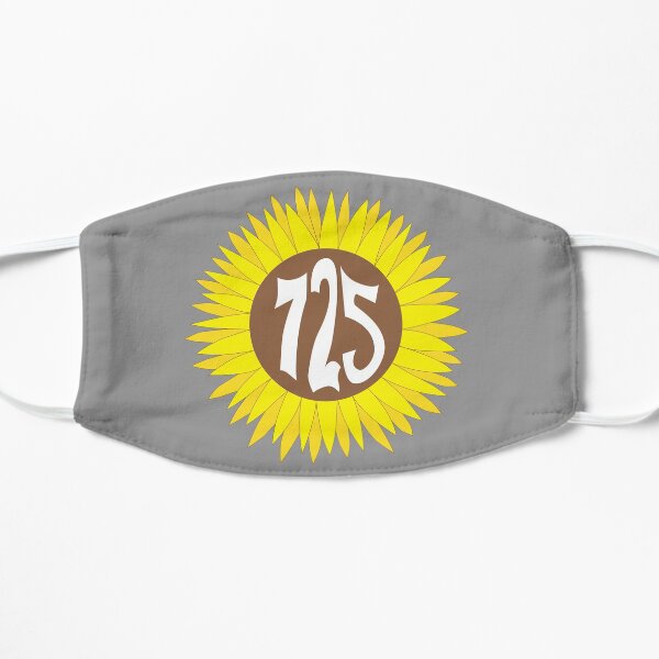Hand Drawn Nevada Sunflower 725 Area Code Mask
