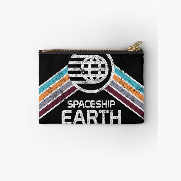 Item preview, Spaceship Earth Logo in Vintage Distressed Retro Style designed and sold by retrocot.