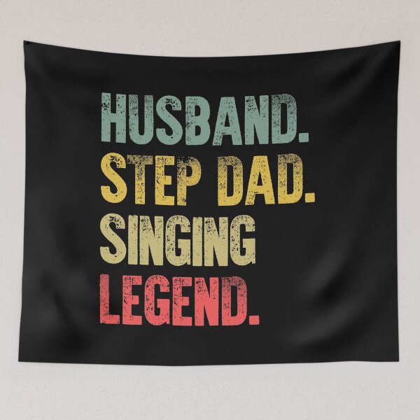 Item preview, Funny Men Vintage T Shirt Husband Step Dad Singing Legend designed and sold by Bendthetrend.