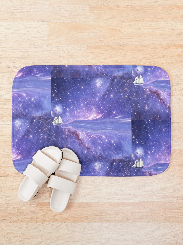 Thumbnail 1 of 6, Bath Mat, Spaceship. designed and sold by RKSDesigns.