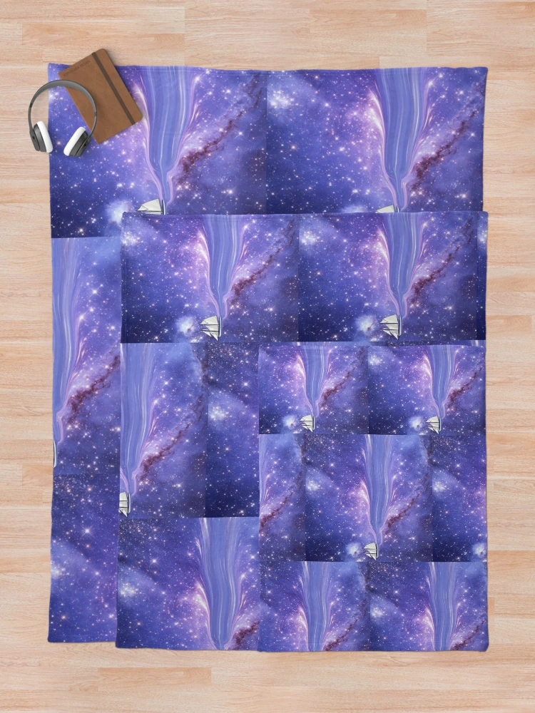 Thumbnail 5 of 6, Throw Blanket, Spaceship. designed and sold by RKSDesigns.
