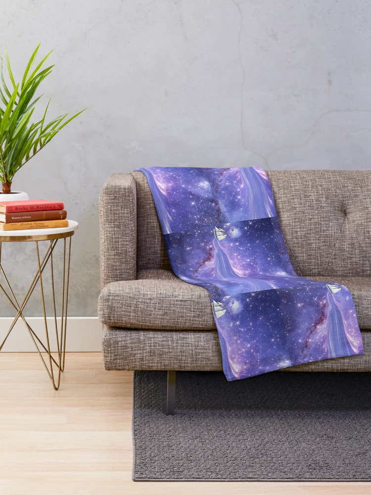 Thumbnail 2 of 6, Throw Blanket, Spaceship. designed and sold by RKSDesigns.