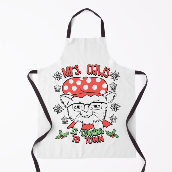 Aperçu de l'œuvre Mme Santa Claws Cat | Noël Kitty créée et vendue par Kittyworks.