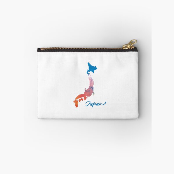 Item preview, Japan Map in Watercolor (Blue and Orange) designed and sold by Geometricshow.