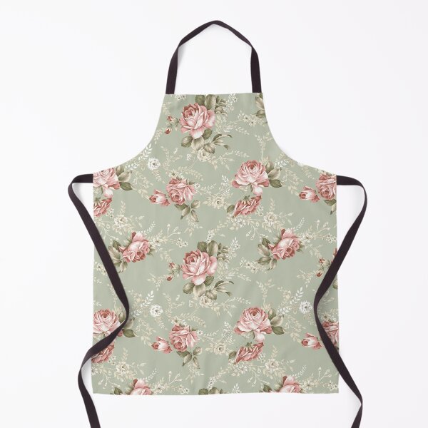 Item preview, Vintage Blush Roses - Sage Green Background designed and sold by Grafixmom.