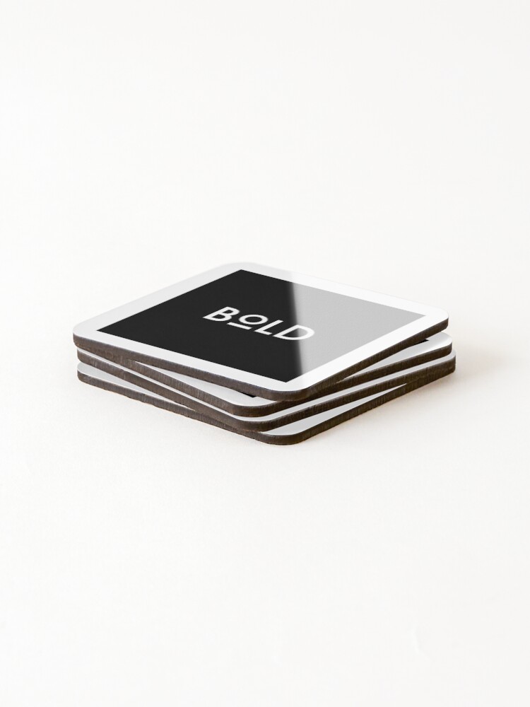 Thumbnail 4 of 5, Coasters (Set of 4), BOLD designed and sold by clockstroke.