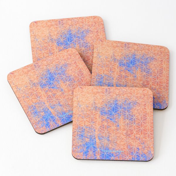 Item preview,  flower of life bright orange blue designed and sold by filippobassano.