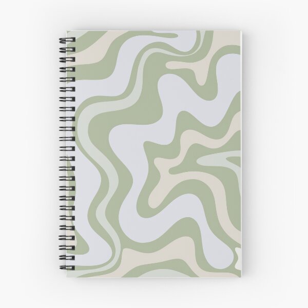 Item preview, Liquid Swirl Contemporary Abstract in Light Sage Green Grey Almond designed and sold by kierkegaard.