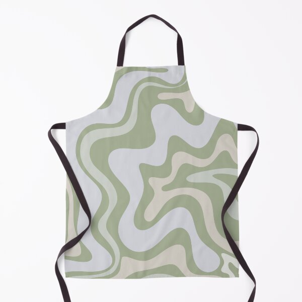 Item preview, Liquid Swirl Contemporary Abstract in Light Sage Green Grey Almond designed and sold by kierkegaard.