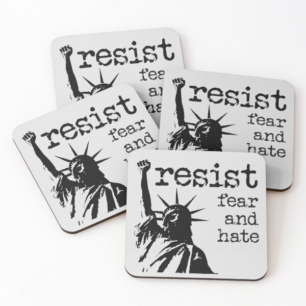Item preview, RESIST fear and hate designed and sold by ray 6volt.