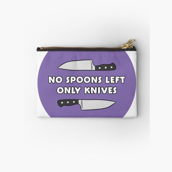 Item preview, No Spoons Left, Only Knives - Purple designed and sold by CatLadyJustice.