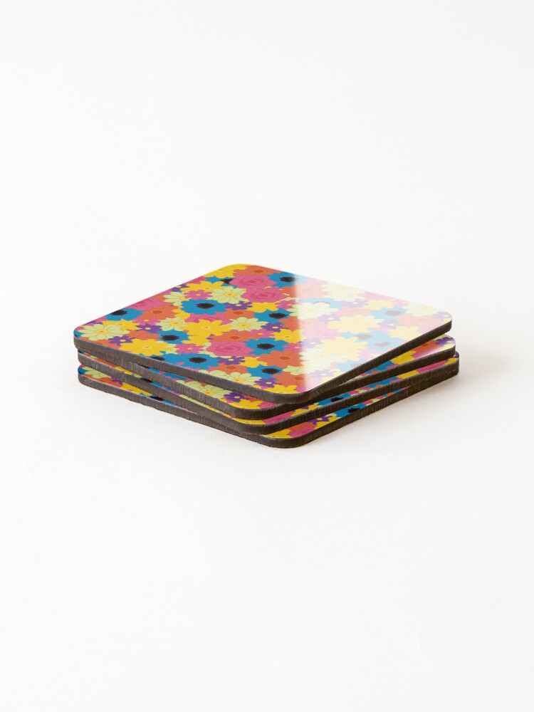 Thumbnail 4 of 5, Coasters (Set of 4), Spring pattern designed and sold by Pimientichi.