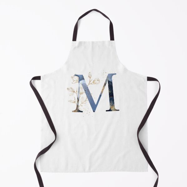 Item preview, Floral Initial Letter M, Monogram Gifts designed and sold by PinkLotusArt.