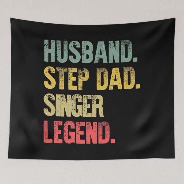 Item preview, Funny Men Vintage T Shirt Husband Step Dad Singer Legend designed and sold by Bendthetrend.