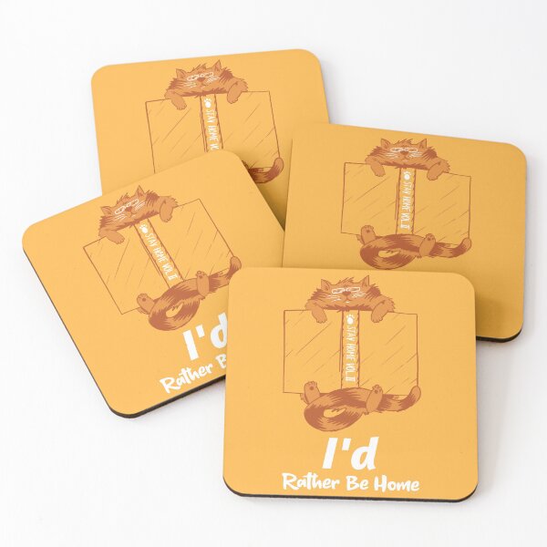 Item preview, I'd Rather Be Home Stay At Home Cat Relaxing With Book designed and sold by adrogers.