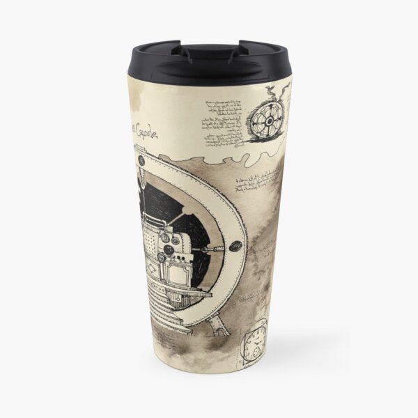 Time Machine sketches Travel Mug
