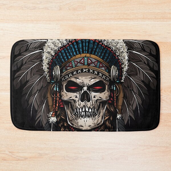 Item preview, Native American Chief Skull designed and sold by eDigi-Arts.