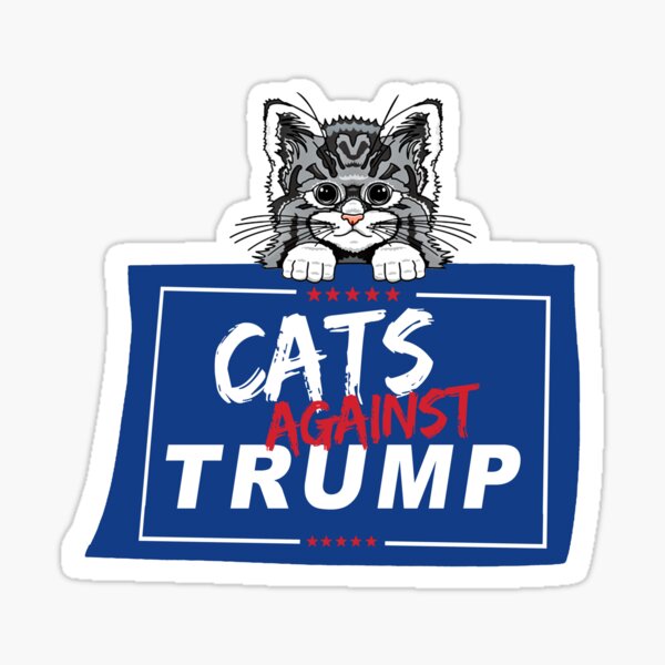 Vista previa del artículo con la obra «GATOS CONTRA TRUMP», diseñado y vendido por partyfarty.
