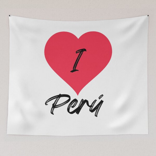 Item preview, I love Peru (Red & Black) designed and sold by elmerdante.