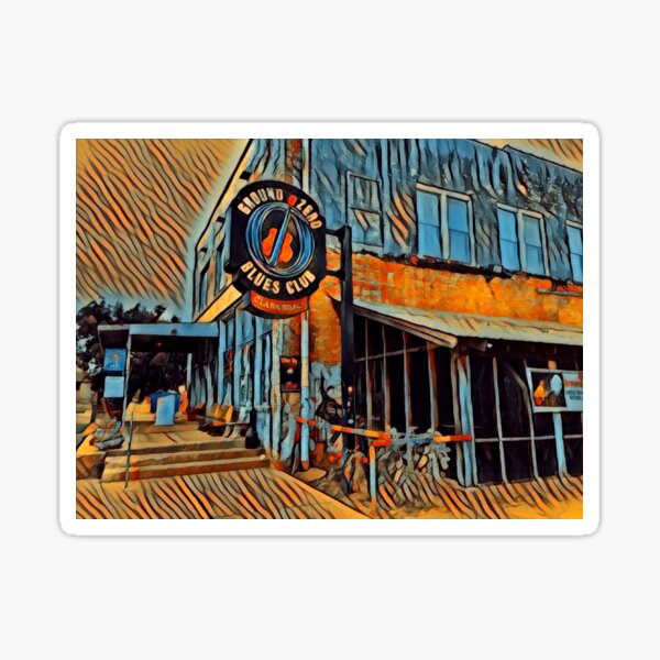 Ground Zero Blues Club, Clarksdale, Mississippi Sticker