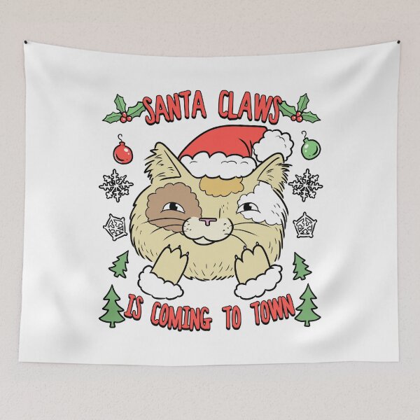 Item preview, Santa Claws Cat | Christmas Kitty designed and sold by Kittyworks.