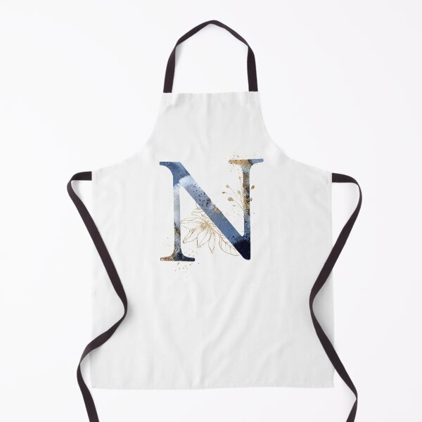 Item preview, Floral Initial Letter N, Monogram Gifts designed and sold by PinkLotusArt.