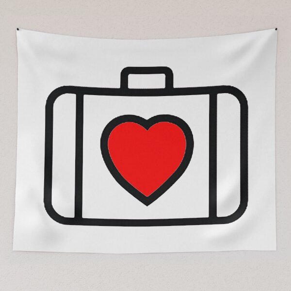 Item preview, U2 Inspired Red Heart in Suitcase designed and sold by suzieU2.