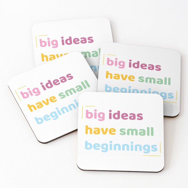 Item preview, big ideas have small beginnings designed and sold by BoomerStyle.