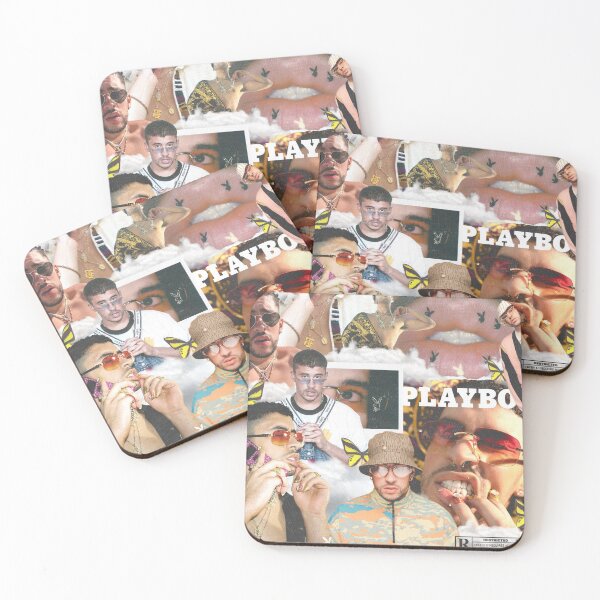 Bad Bunny Coasters (Set of 4)
