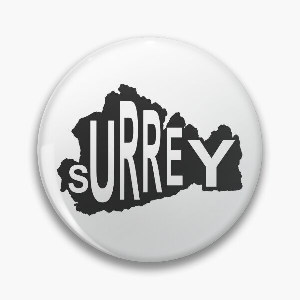 Item preview, Surrey Map Text Silhouette designed and sold by GeorgeLemon.